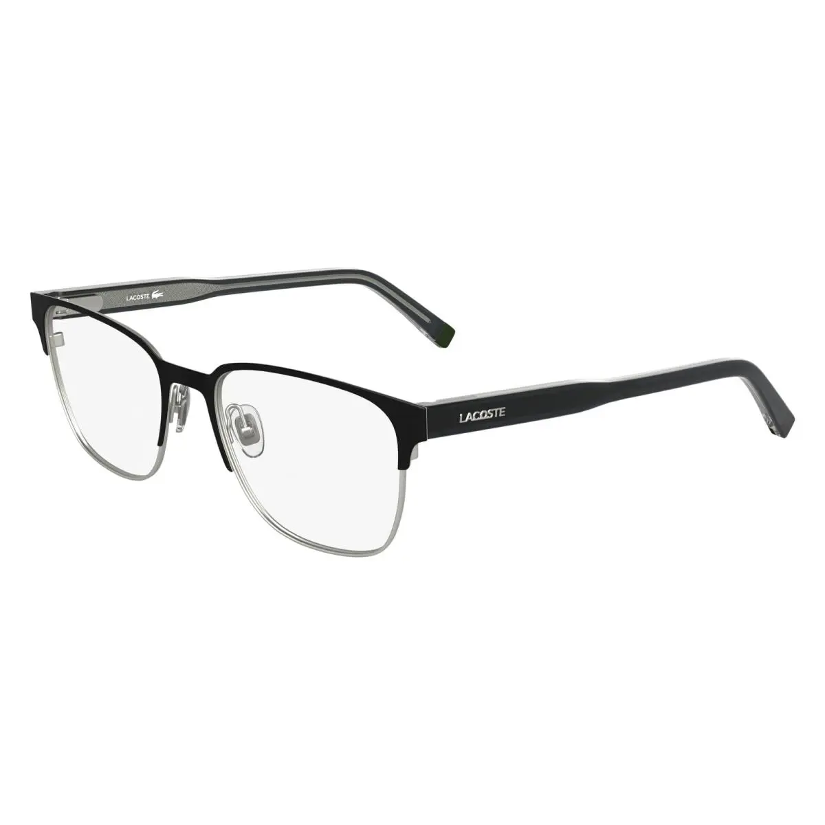 Lacoste L2304 002 Eyeglasses Men`s Matte Black Full Rim Rectangle Shape 53mm