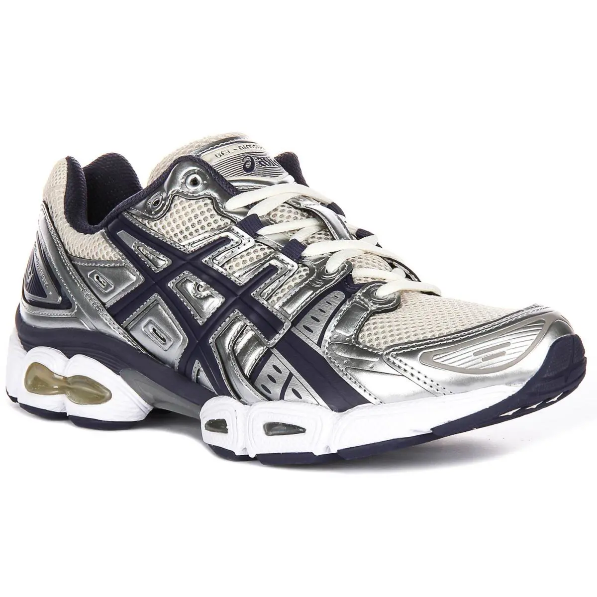 Asics Gel Nimbus 9 Influence Cush Womens Sneaker In Silver Multi US 8 - 9 - Silver Multi