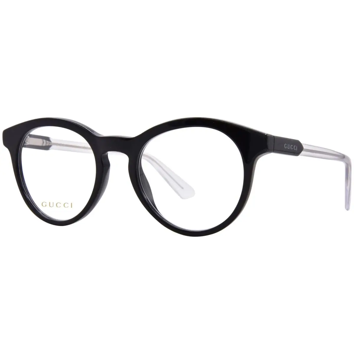 Gucci GG1822O 003 Eyeglasses Frame Men`s Black Full Rim Oval Shape 50mm