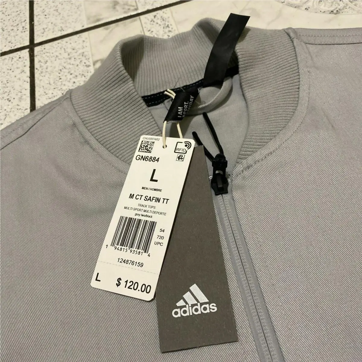 Adidas clothing - Adidas GN6884 - Gray 16