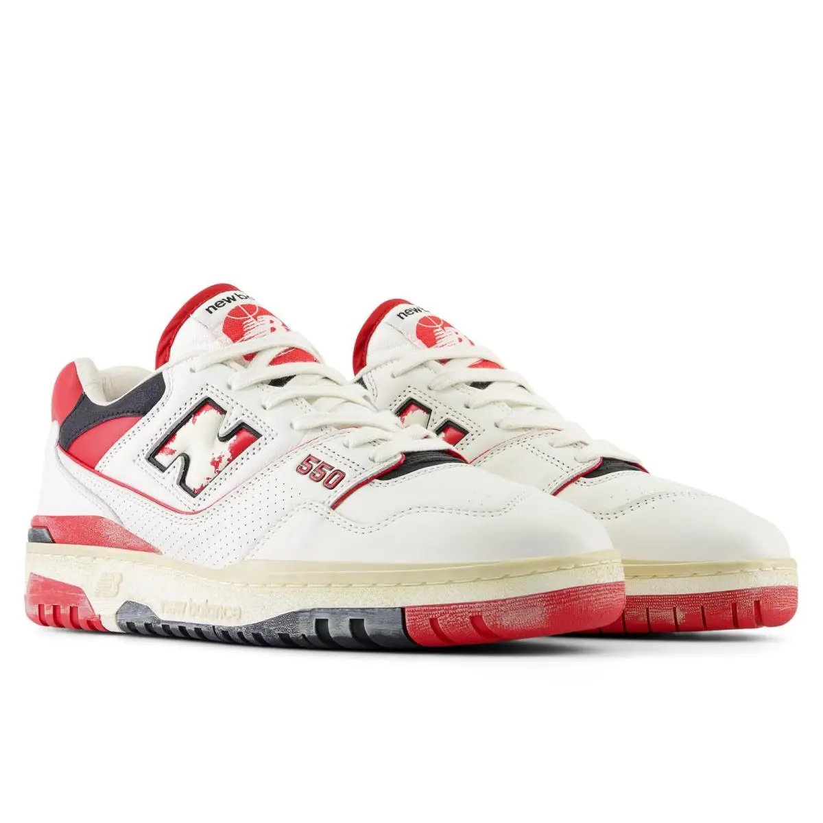 New Balance shoes - BB550VGA - BB550VGA - Sea Salt/Team Red/Black (UPC: 197375691411) 4