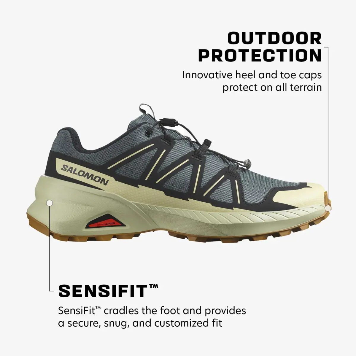 Salomon shoes - Salomon Trail - Trail - Urban Chic/Black/Alfalfa (UPC: 195751598880) 2