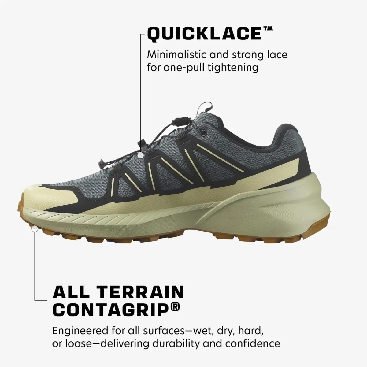 Salomon shoes - Salomon Trail - Trail - Urban Chic/Black/Alfalfa (UPC: 195751598880) 3