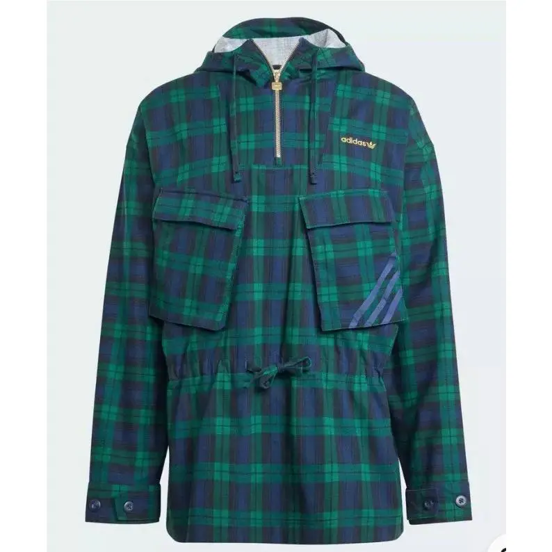Originals Tartan Jacket Windbreaker Jacket Mineral Green Medium by Adidas