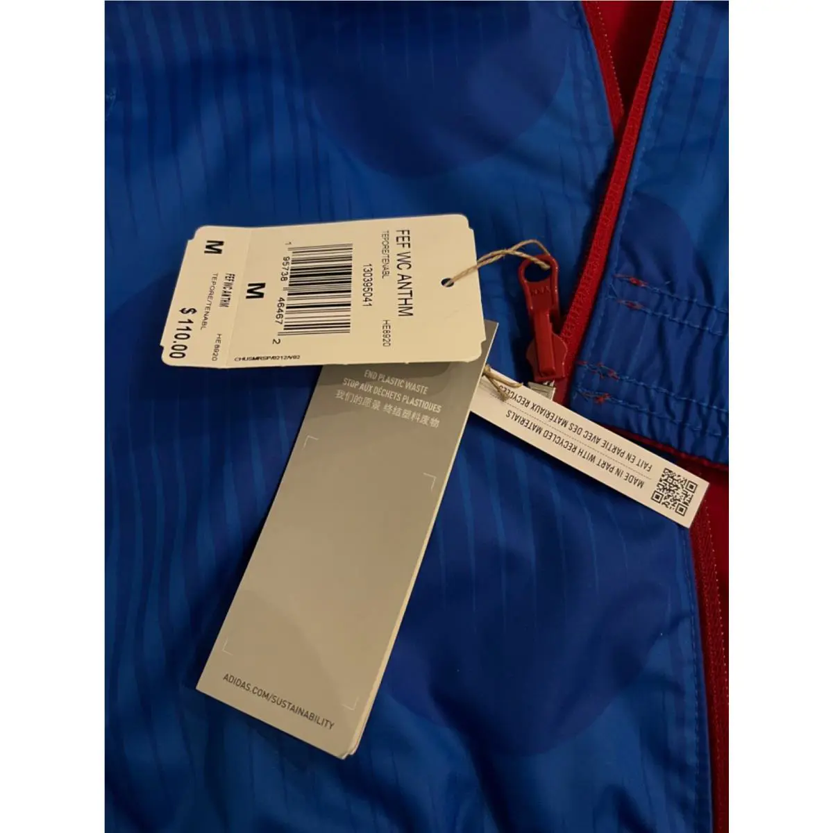 Adidas clothing - FEF WC ANTHM - FEF ANTHM - FEF WC ANTHM - Multicolor (UPC: 195738464672) 13