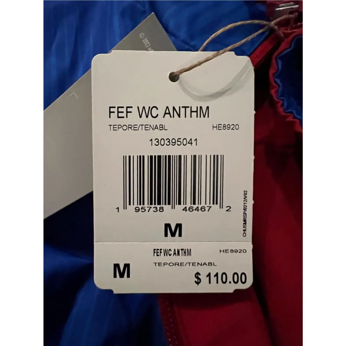 Adidas clothing - FEF WC ANTHM - FEF ANTHM - FEF WC ANTHM - Multicolor (UPC: 195738464672) 15