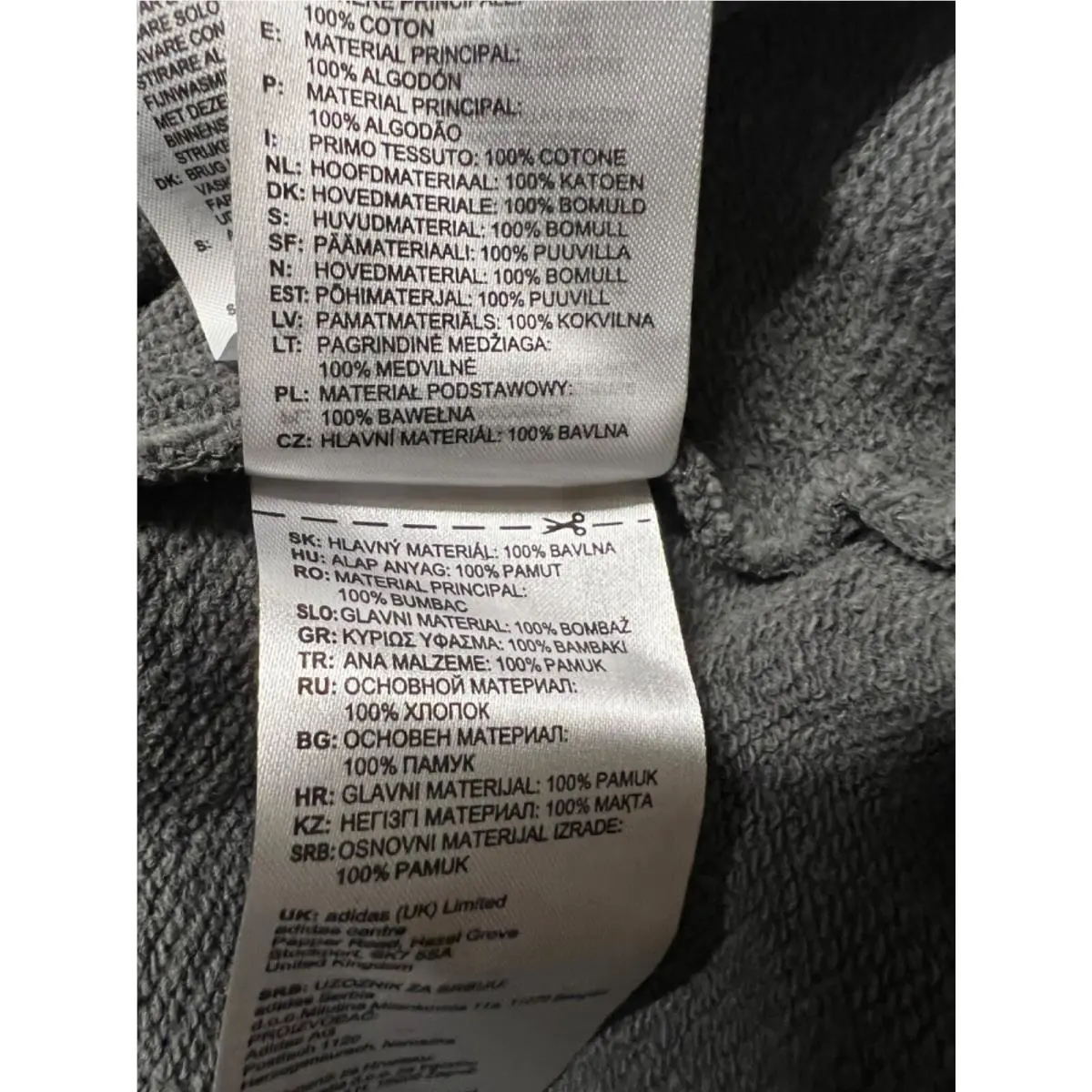 Adidas clothing - Gray (UPC: 193106413895) 10