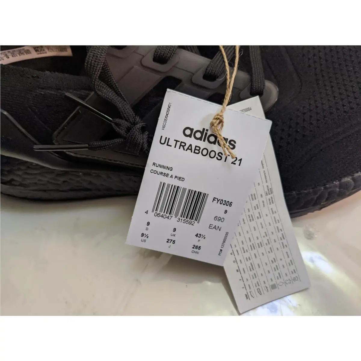 Adidas shoes - adidas Ultraboost 21 - Ultraboost - FY0306 - Black 2