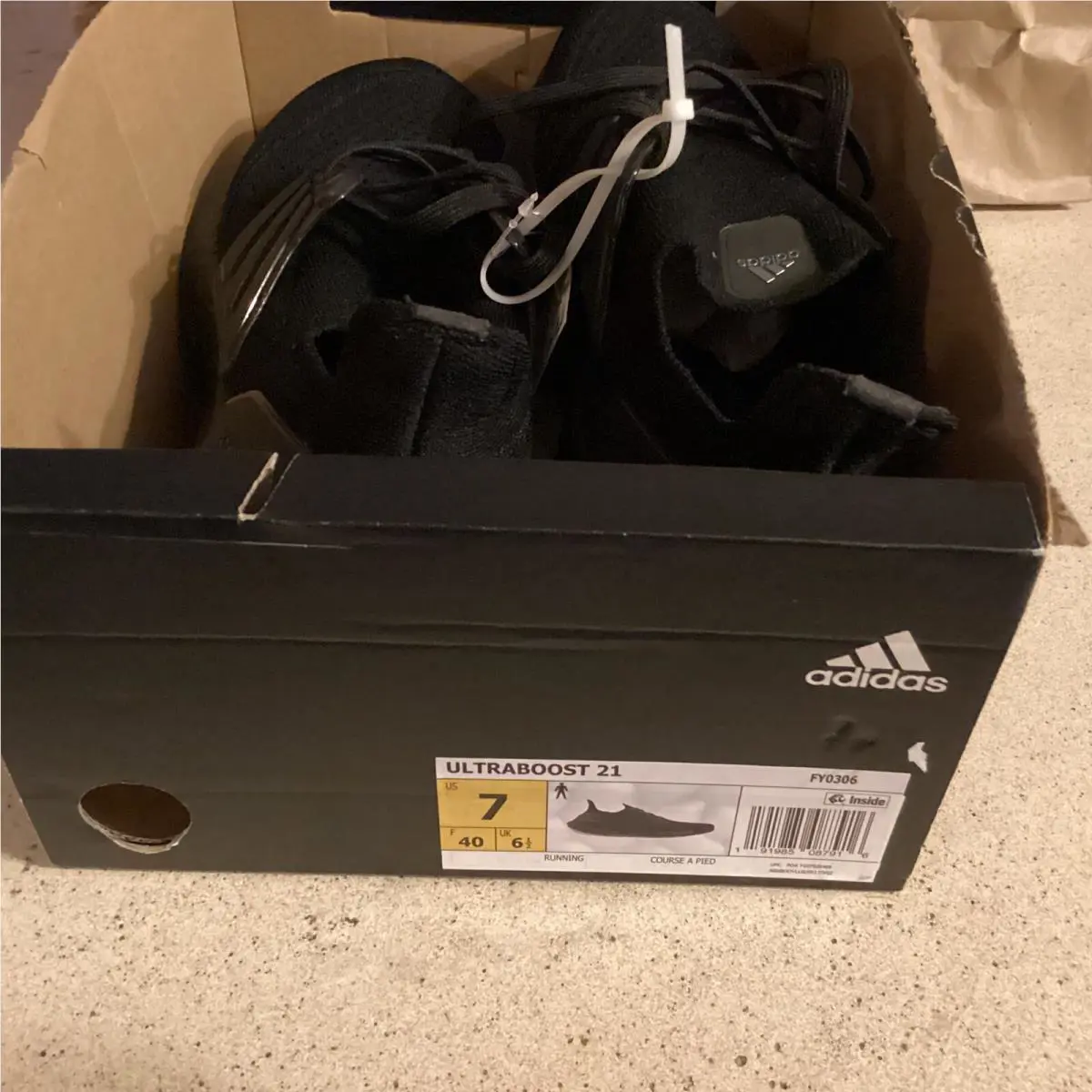 Adidas shoes - Adidas Ultra Boost 21 FY0306 - FY0306 - Core Black (UPC: 191985087916) 8