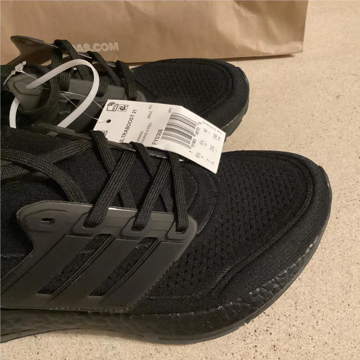 Adidas shoes - Adidas Ultra Boost 21 FY0306 - FY0306 - Core Black (UPC: 191985087916) 4