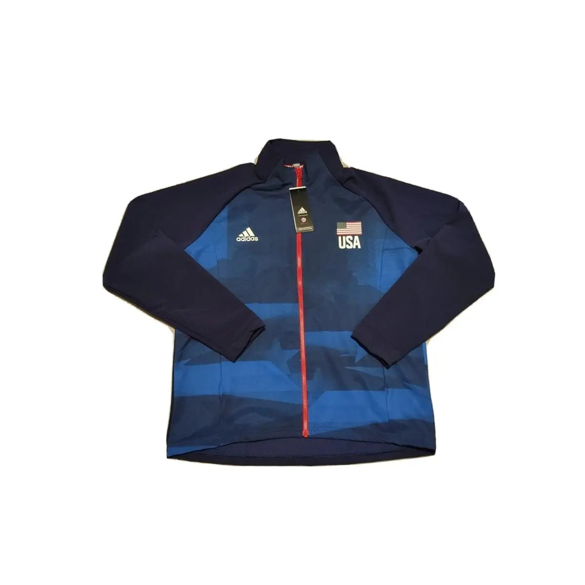 Adidas Womens Usa Volleyball Warm Up Jacket-size Large