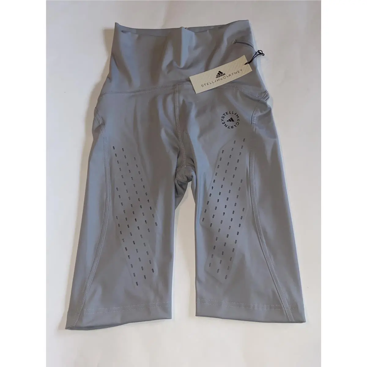 Adidas By Stella Mccartney Trupurpose High Waisted Grey Cycling Shorts Sz M
