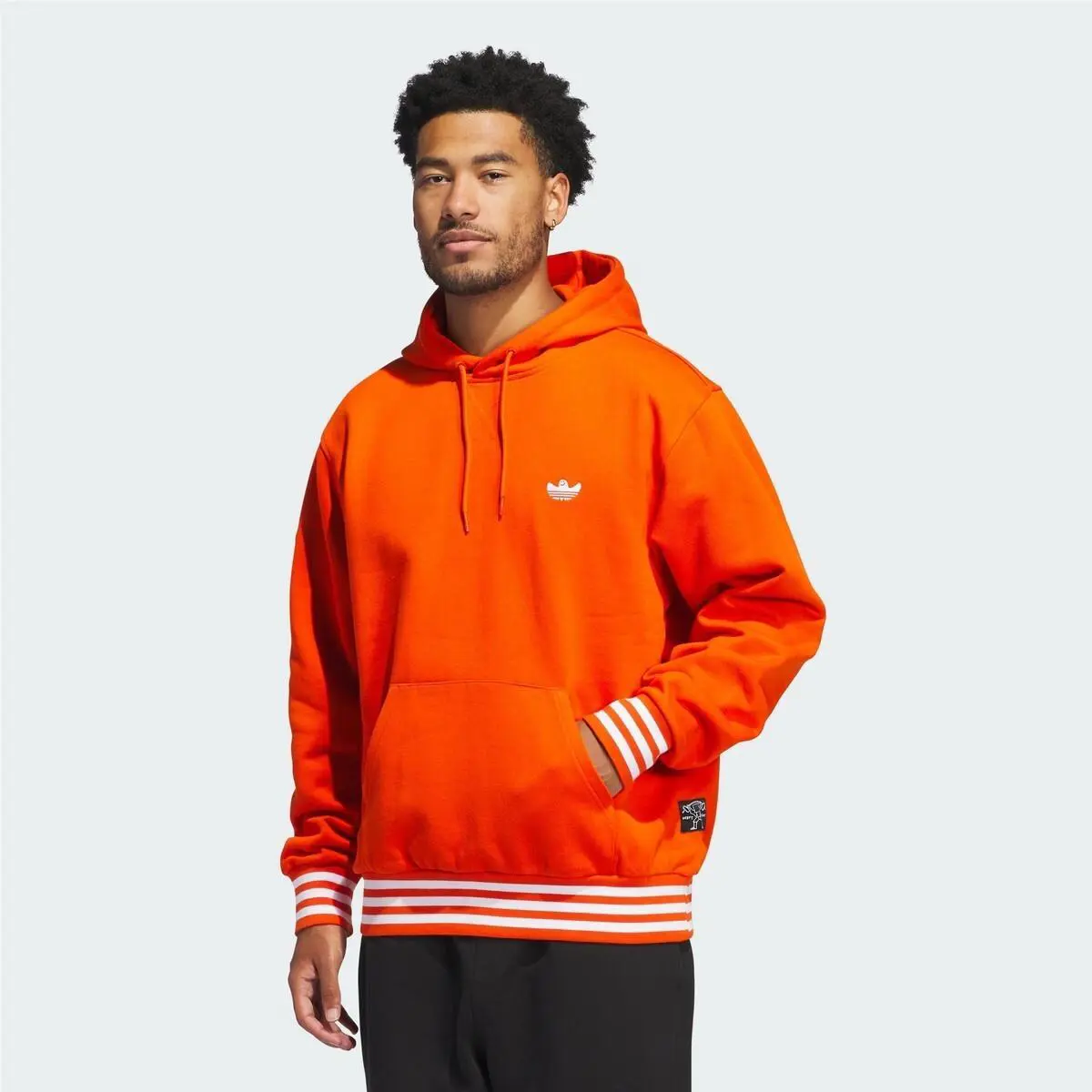 Adidas Men Heavyweight French Terry Shmoofoil Hoodie IX9012 Collegiate Orange XL