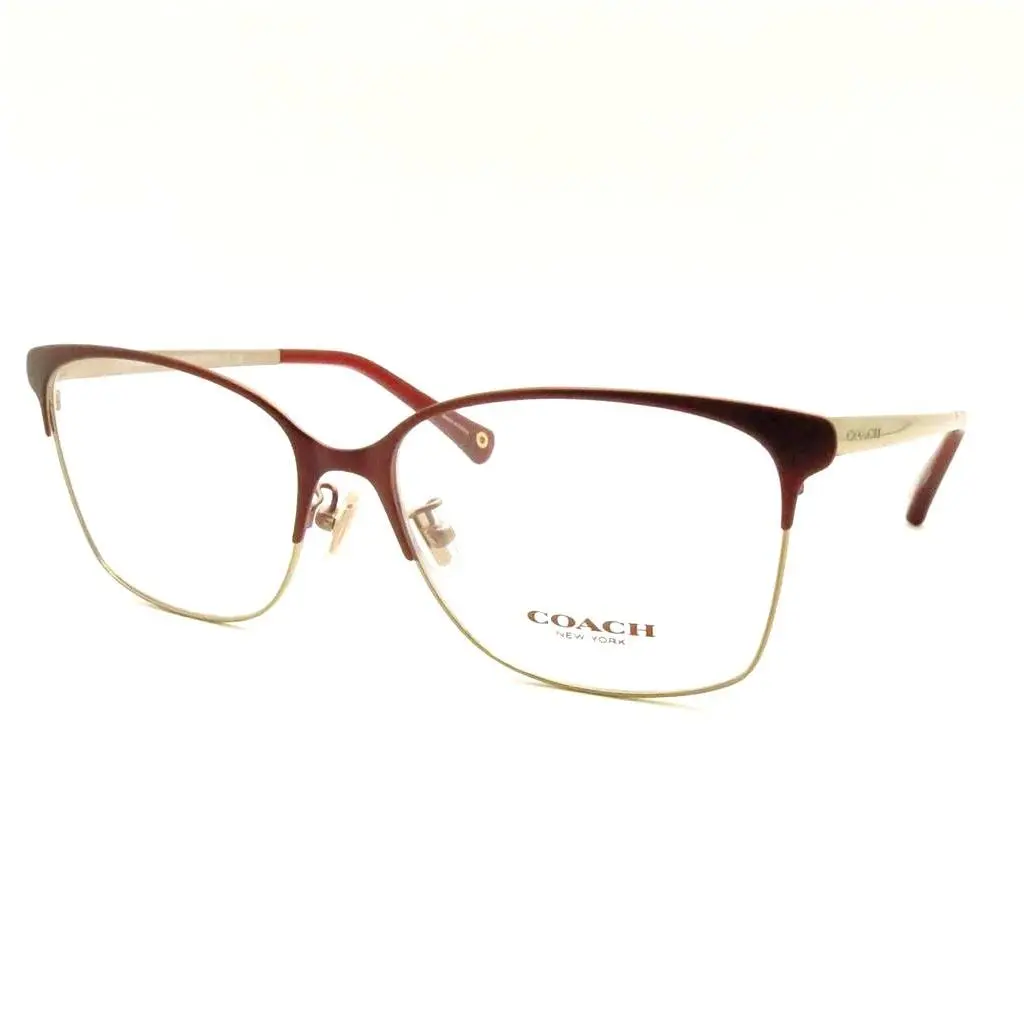 Olivia 5048 9167 Satin Burgundy Shiny Gold Frame by Coach