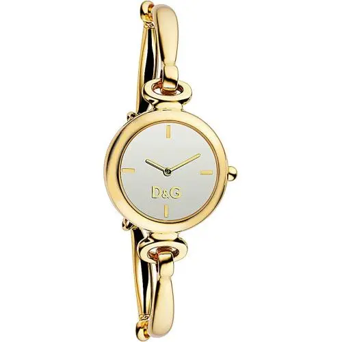 D G DW0395 Dolce Gabbana Quartz Gold Tone Ladies Designer Watch Estelle