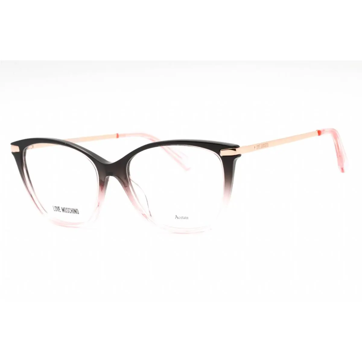 Moschino Love MOL572 3H2 Eyeglasses Black Pink Frame 53mm - Frame: Black Pink