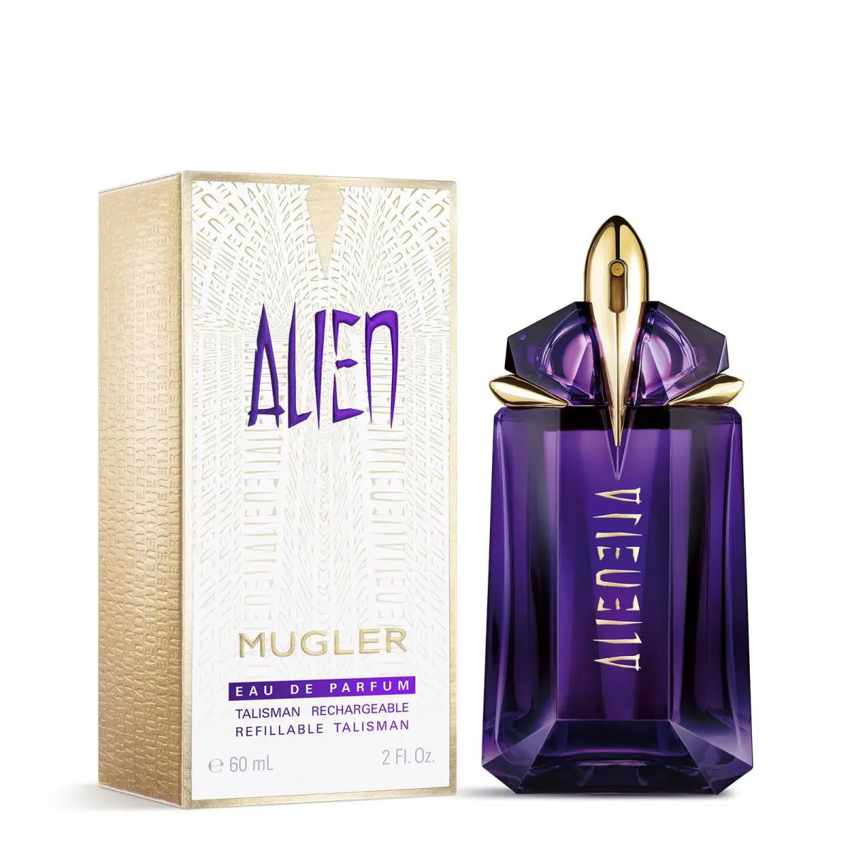 Alien Eau de Parfum For Women 2.0 Fl Oz Rechargeable Spray by Mugler
