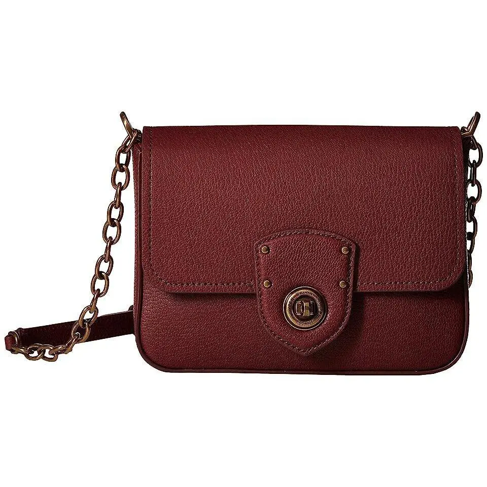 Lauren Ralph Lauren Millbrook Chain Crossbody Merlot Cross Body Handbags by Guess