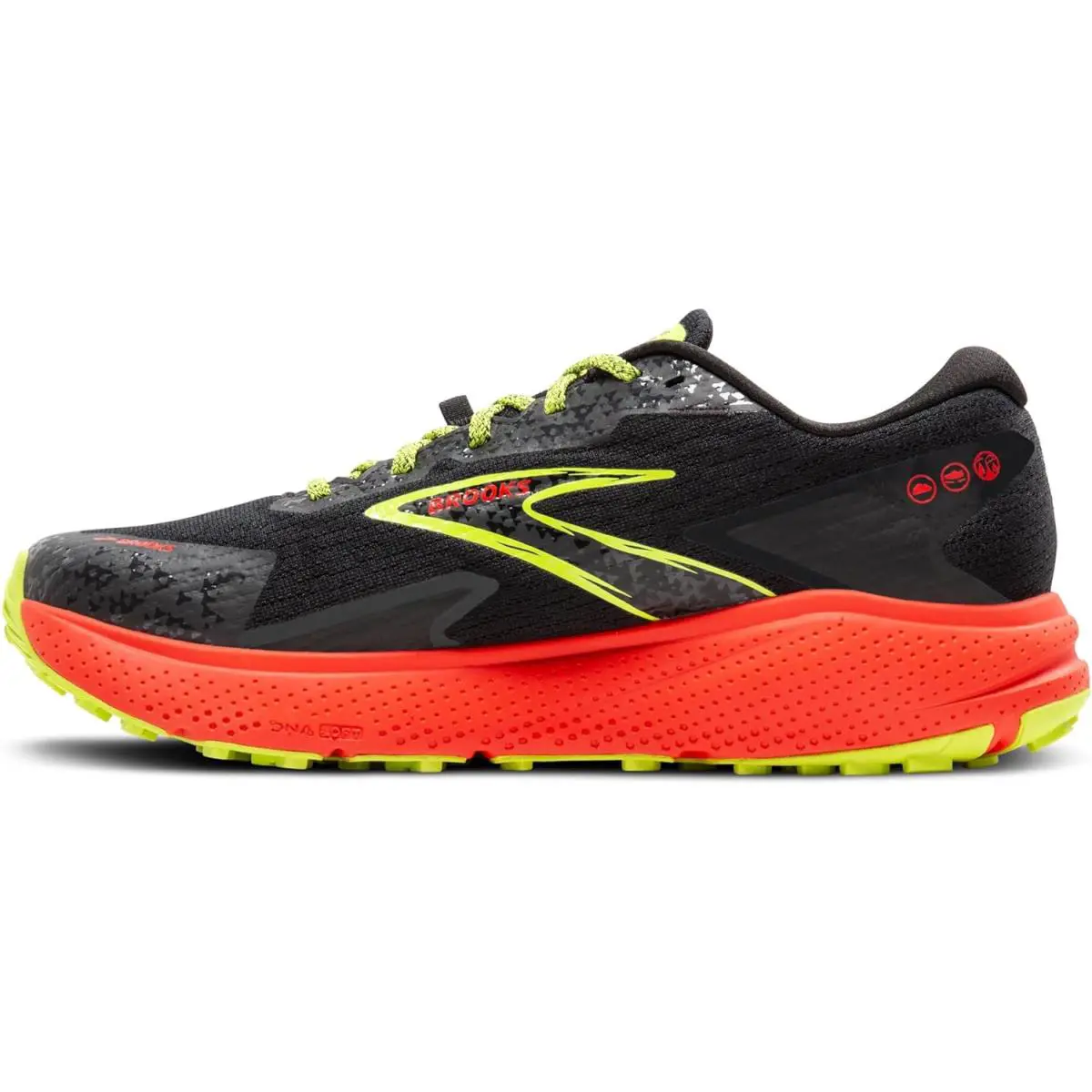 Brooks shoes - Black/Cherry/Lime 3