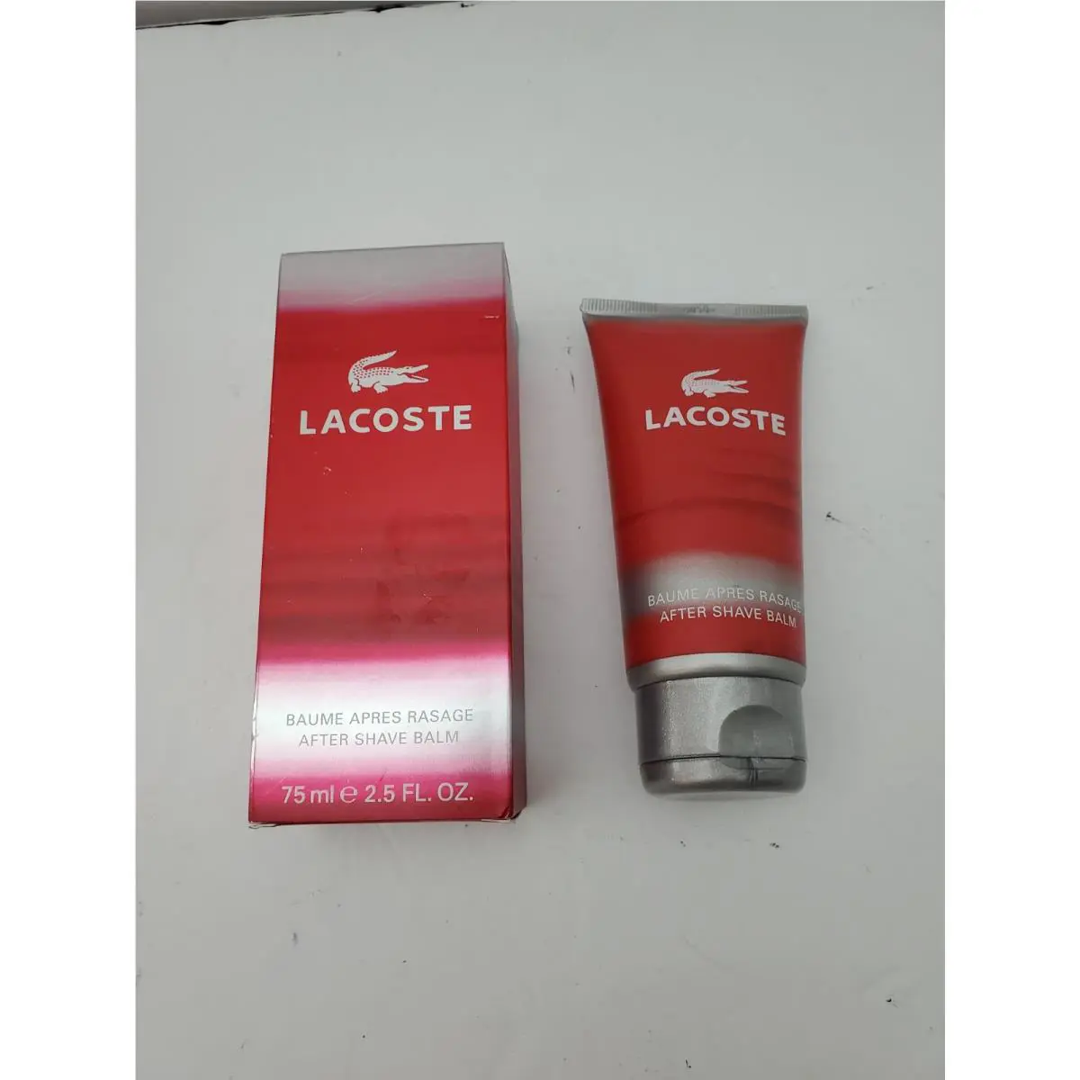 Lacoste Red Style In Play After Shave Balm For Men Red 2.5 fl oz/75ml
