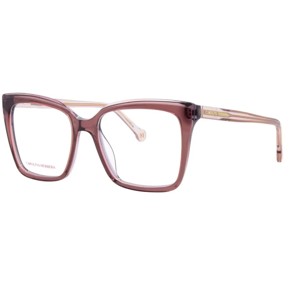 Carolina Herrera HER-0251/G Tui Eyeglasses Women`s Light Brown Full Rim 53mm