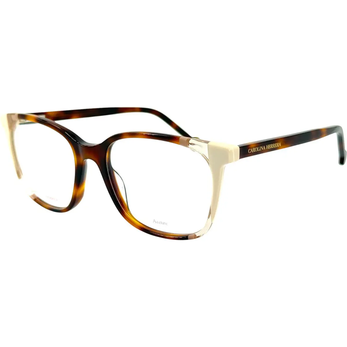 Carolina Herrera CH 0065 Womens Plastic Eyeglass Frame 0C1H Hvn Ivory 52-17 - Frame: Ivory