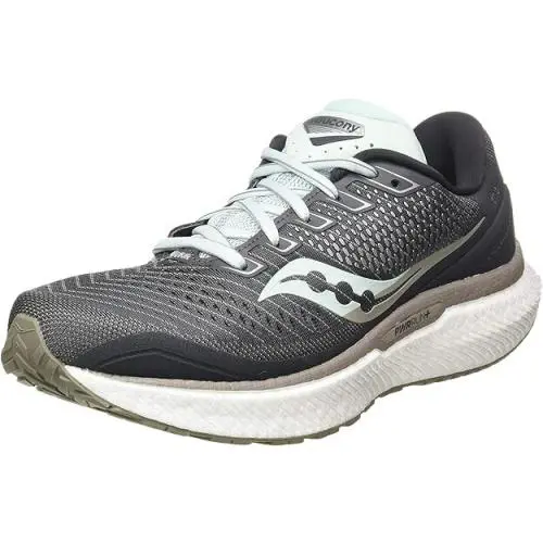 Saucony shoes - Saucony® Women`s 5 WIDE Triumph 18 Running Shoes in Charcoal/Sky- - S10596-40 - Gray 0