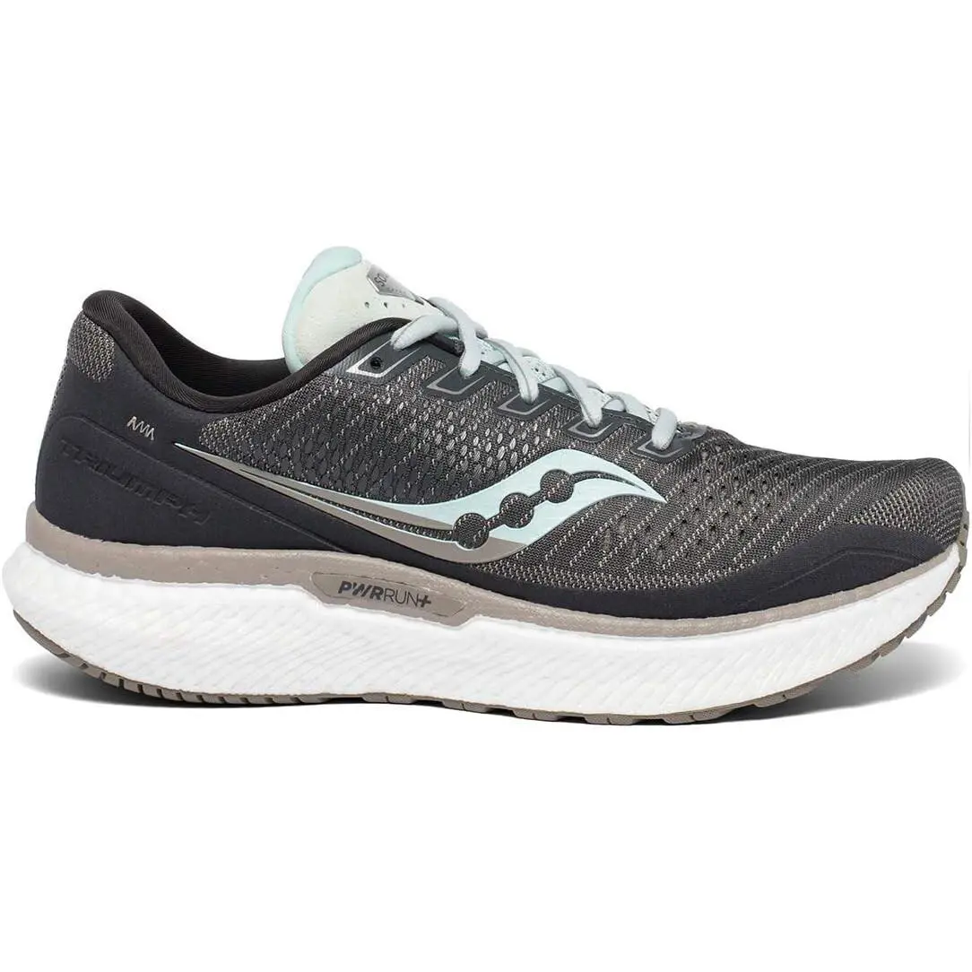 Saucony shoes - Saucony® Women`s 5 WIDE Triumph 18 Running Shoes in Charcoal/Sky- - S10596-40 - Gray 1