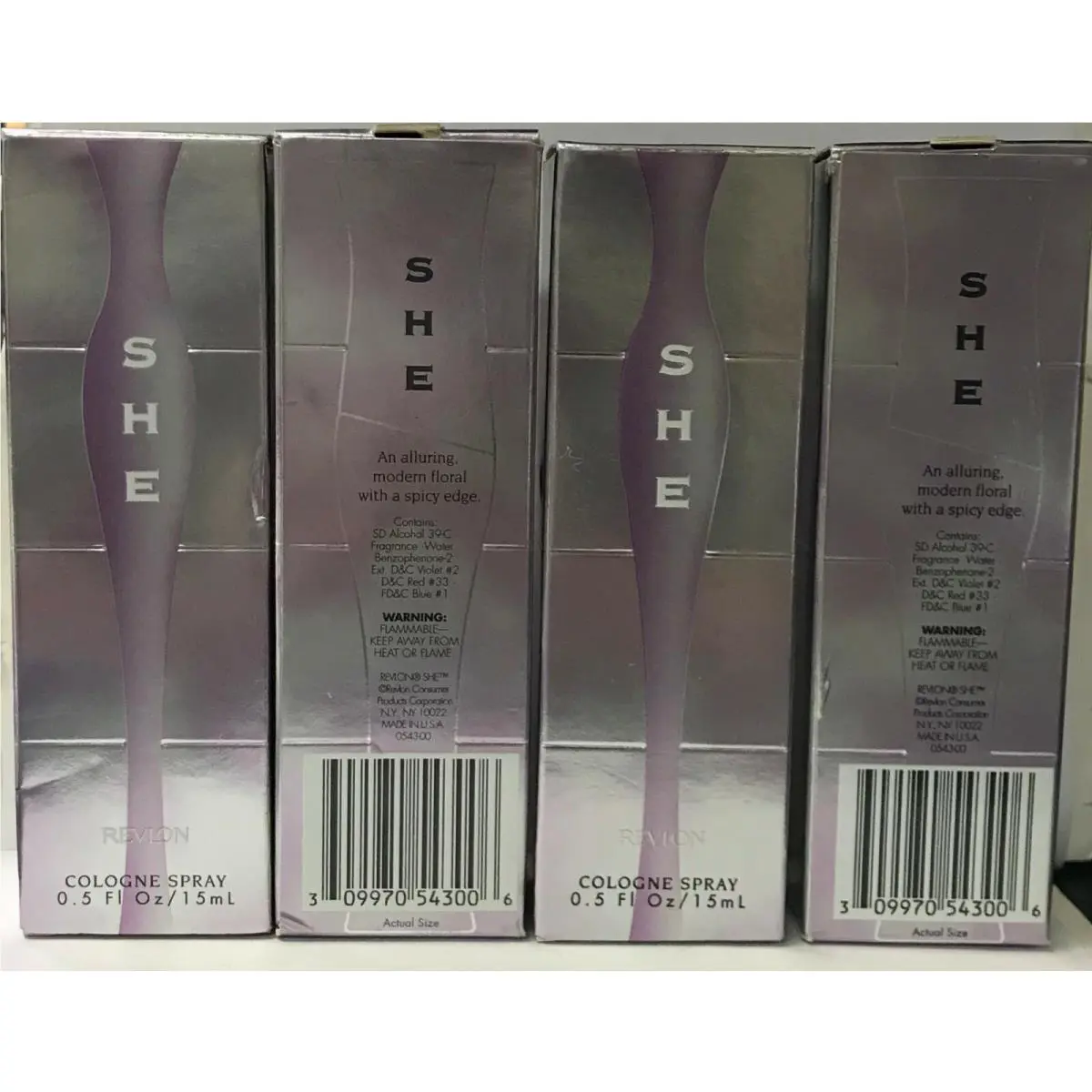 24 Bottles She by Revlon Cologne Spray 0.5 oz Boxed Please Read Below