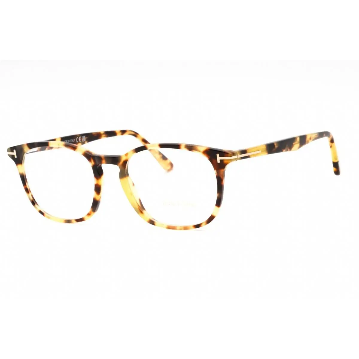 Tom Ford FT TF5505 053 Square Yellow Havana Eyeglasses