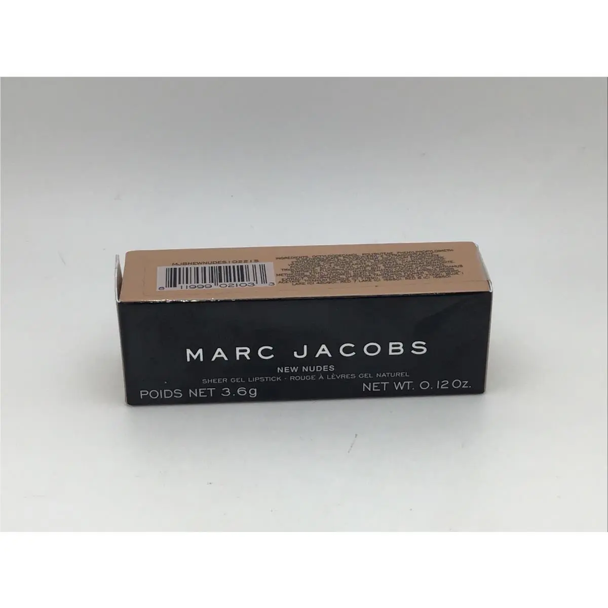 Marc Jacobs Eat Cake Nudes Sheer Lip Gel Lipstick 0.12 oz B3