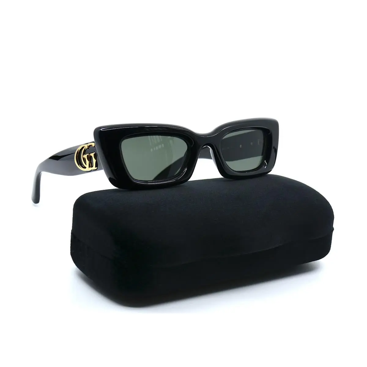 Gucci GG1827S 001 Black Grey Sunglasses 49-22-145