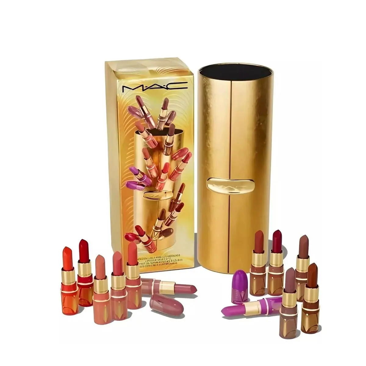 Mac Golden Girls 12 Mini Lustreglass Lipstick Set - Limited Edition