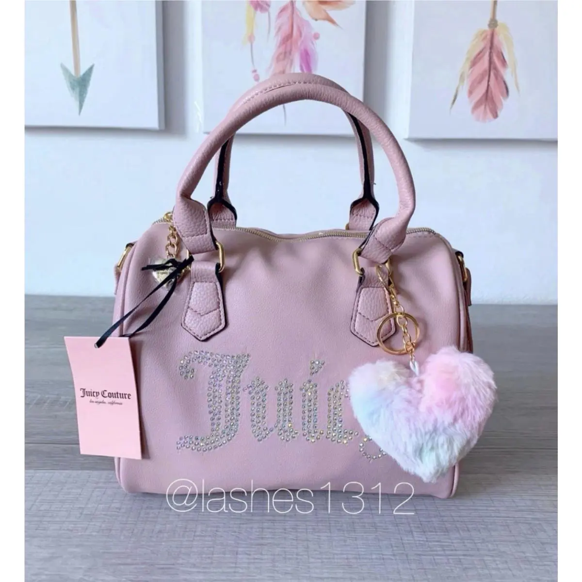 Juicy Couture Bag Be Classic Satchel - Dusty Blush Pink