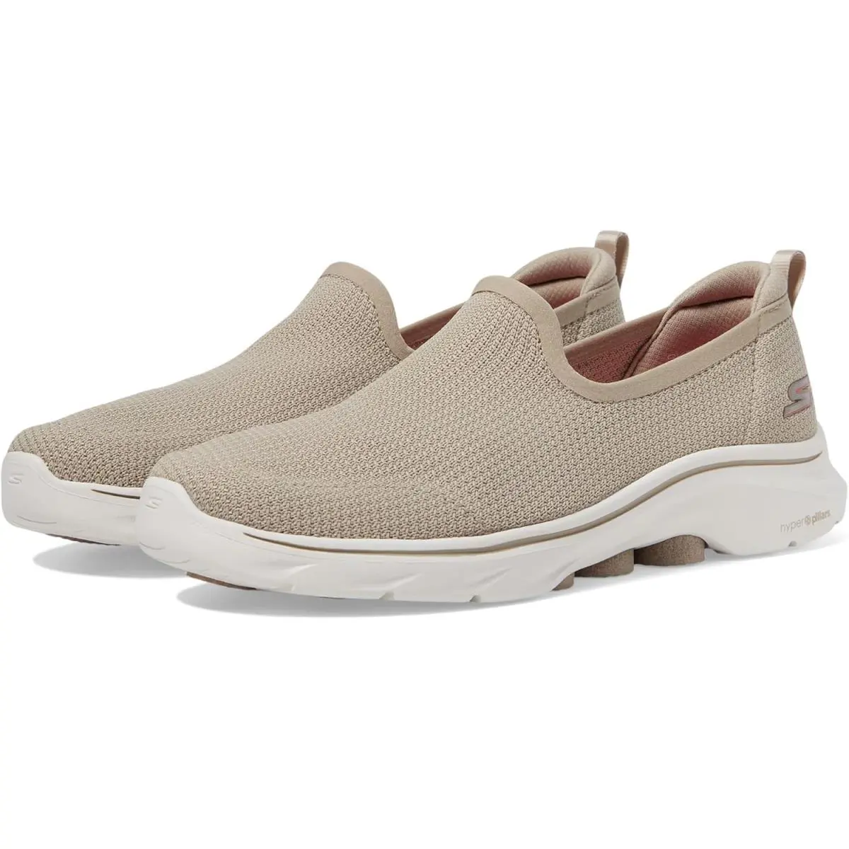 Women`s Go Walk 7 Ivy Casual Slip-on Walking Sneaker Taupe by Skechers