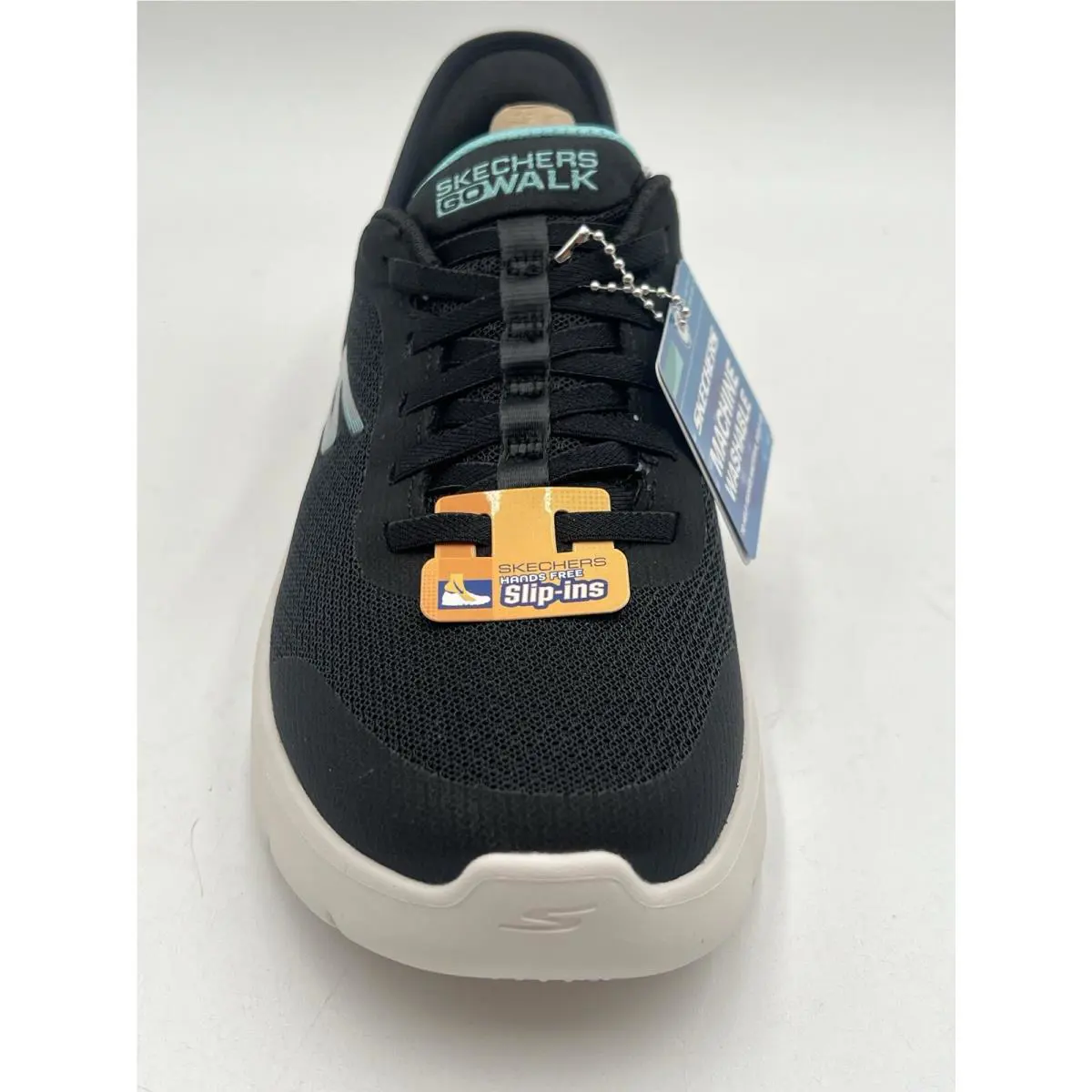Skechers shoes - slip-ins go walk - walk - 124823 - Black Aqua 3