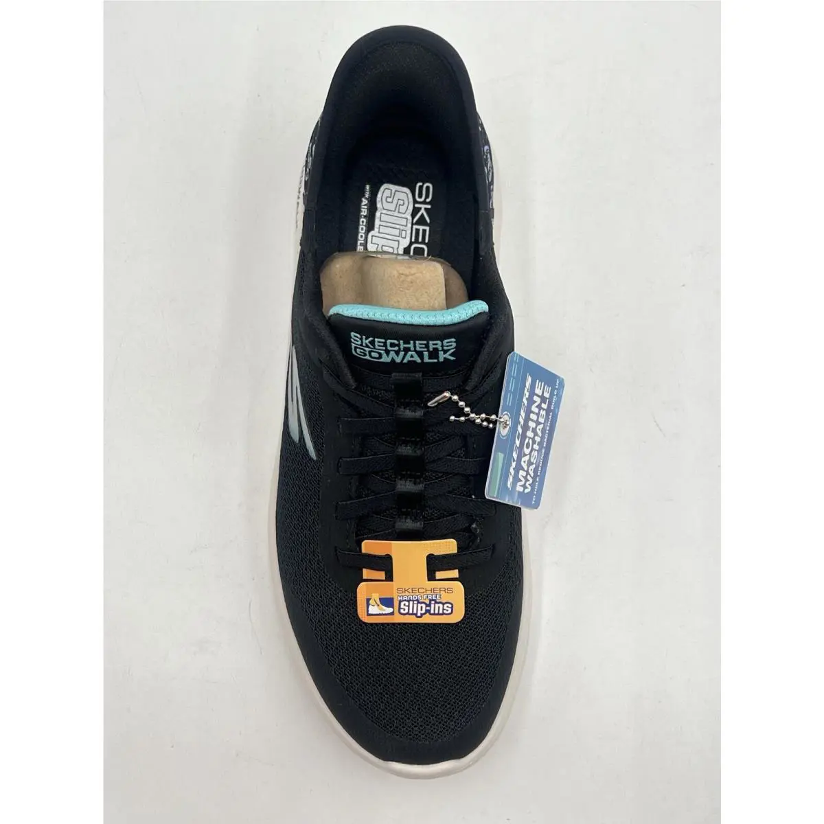 Skechers shoes - slip-ins go walk - walk - 124823 - Black Aqua 4