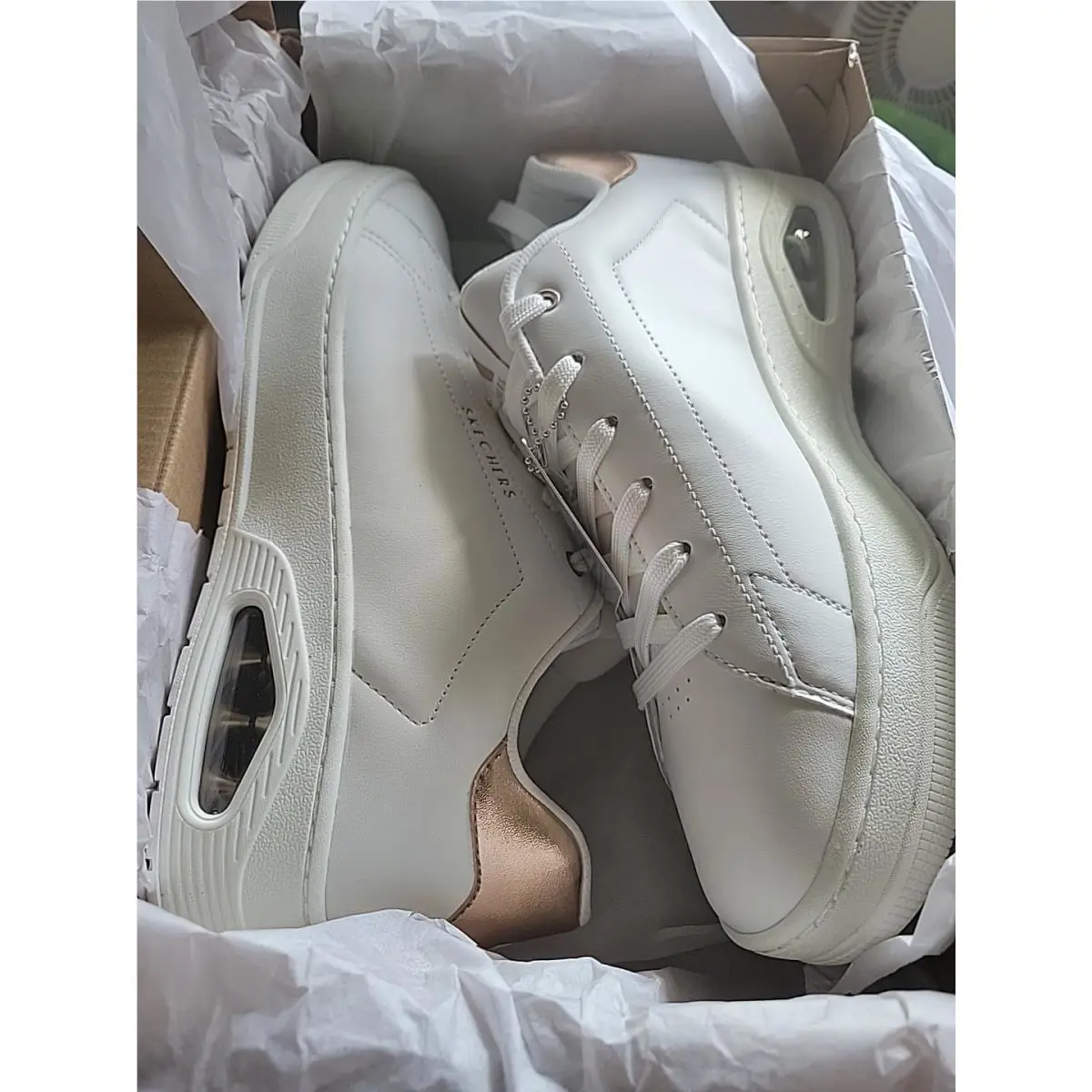 Skechers shoes - Skechers UNO COURTED AIR - UNO COURTED AIR - White 4