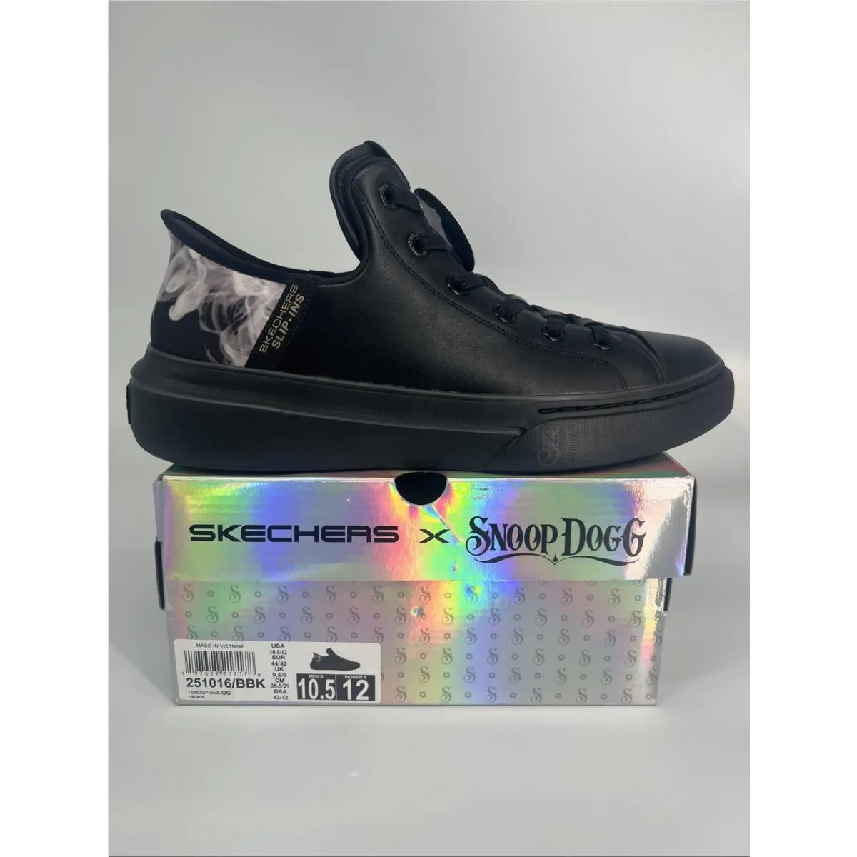Snoop Dogg Skechers Slip Ins Size 10.5 Usa Euro44/42-uk9.5 Cm28.5 $75.00blk
