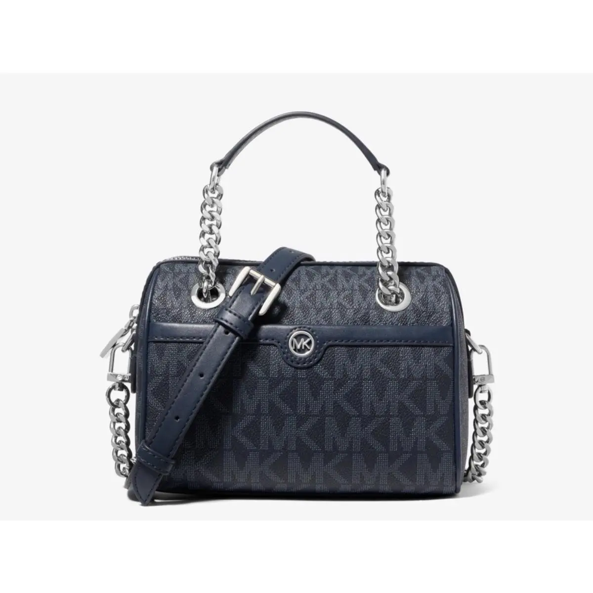 Michael Kors Blaire Extra-small Logo Duffel Crossbody Bag Admrl/plblue