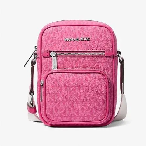 Michael Kors Jet Set Medium Signature Crossbody Bag Dragonfruit Msrp: