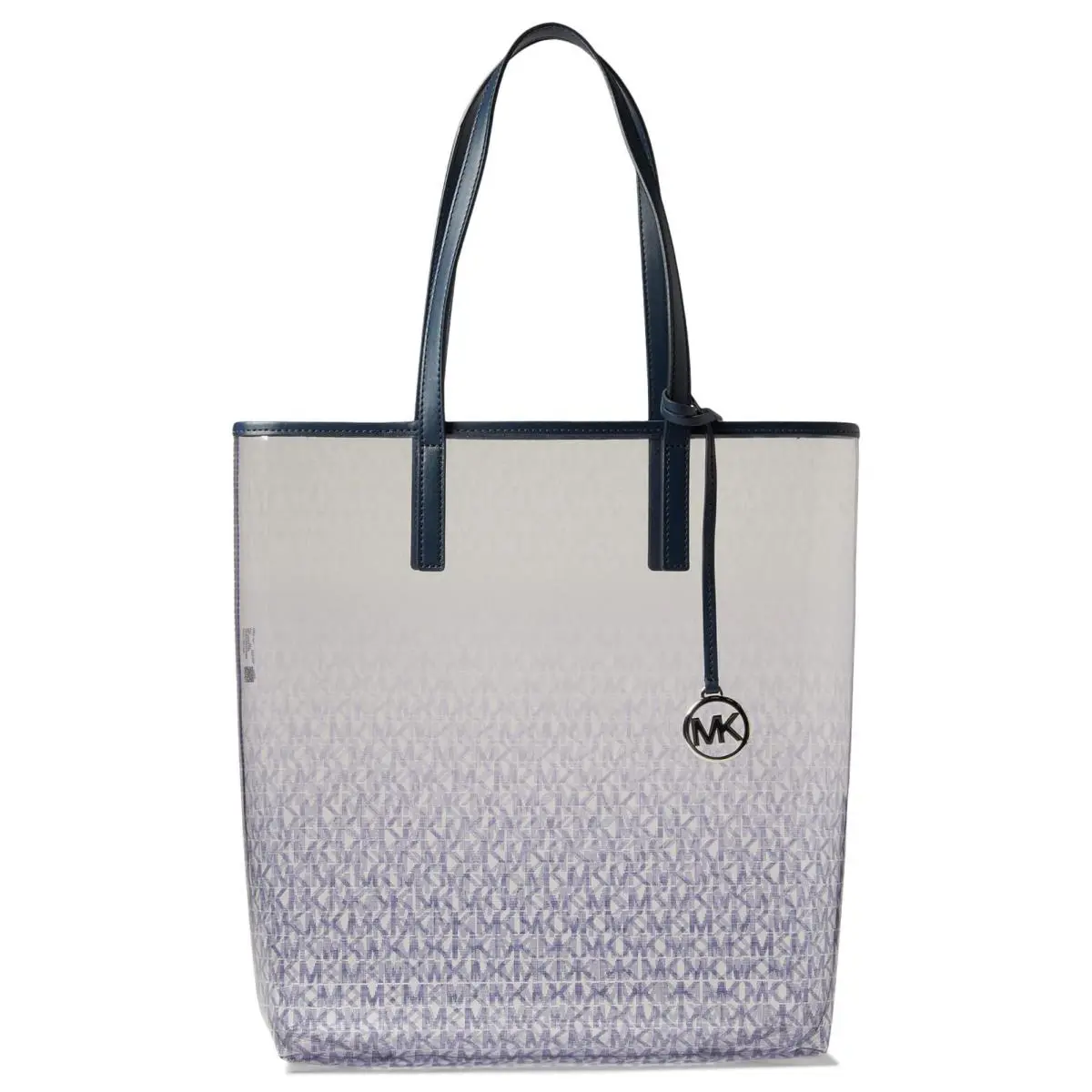 Michael Kors The Michael Bag See Through Large Tote Chambray/navy Blue