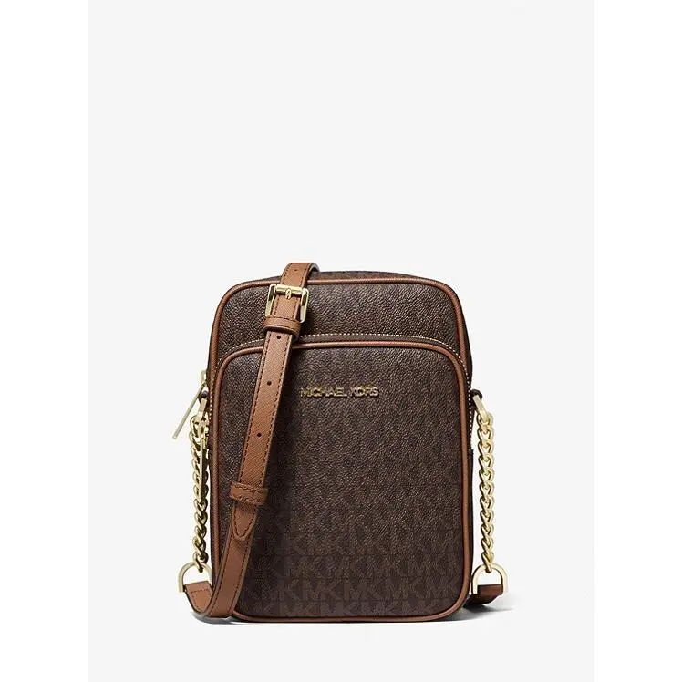 Michael Kors Jet Set Travel Signature Medium Shoulder Crossbody Bag Jet Set