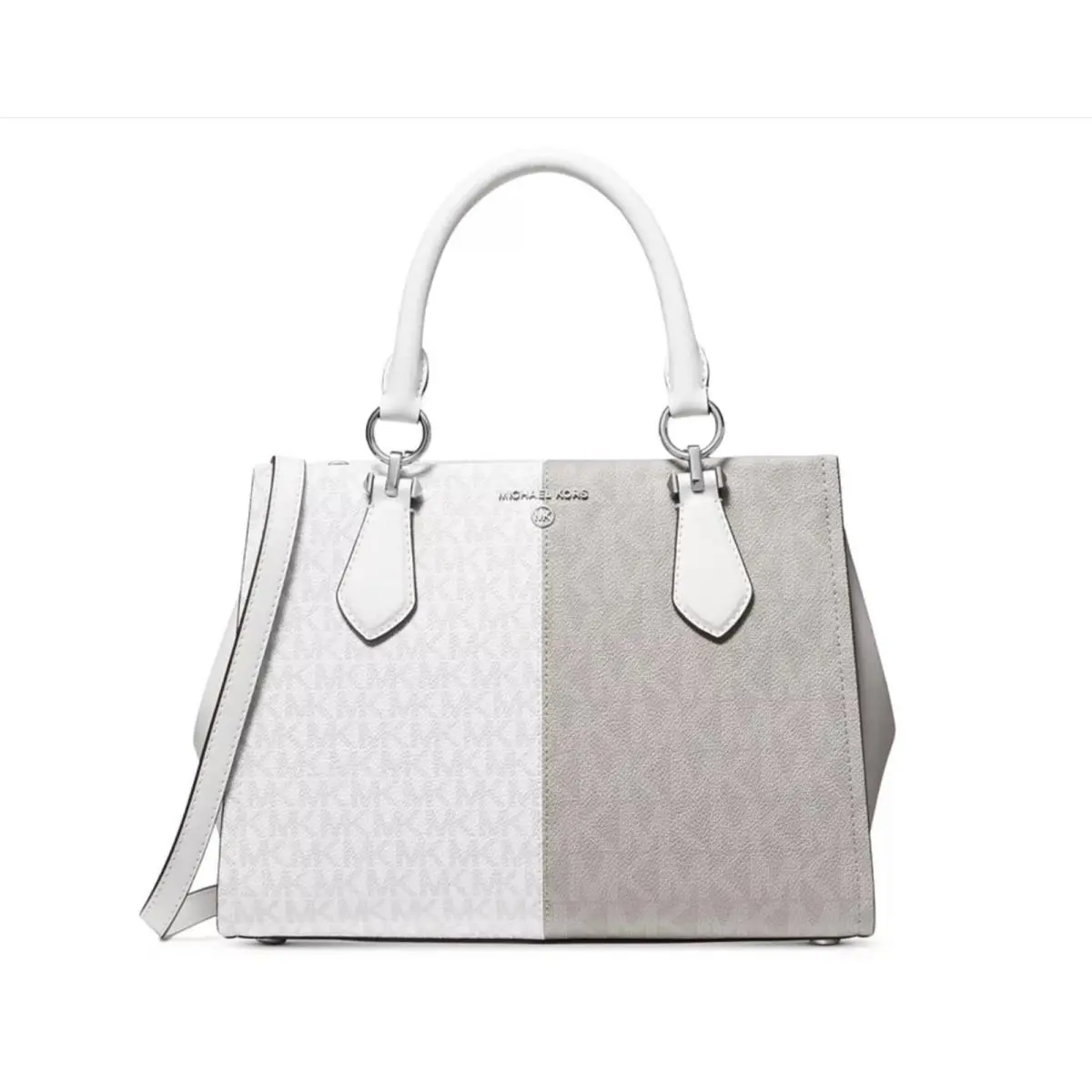 Michael Kors Signature Marilyn Small Satchel Bright White Multi