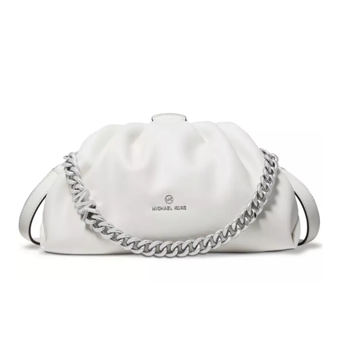 Nola Clutch Small Crossbod Optic White by Michael Kors