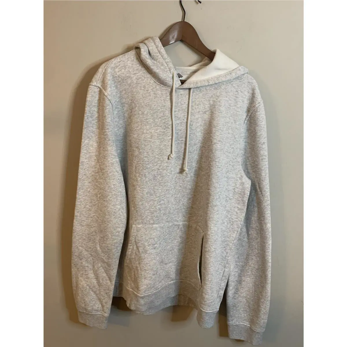 Lounge Fleece Hoodie Light Heather Grey Size Large by Skims