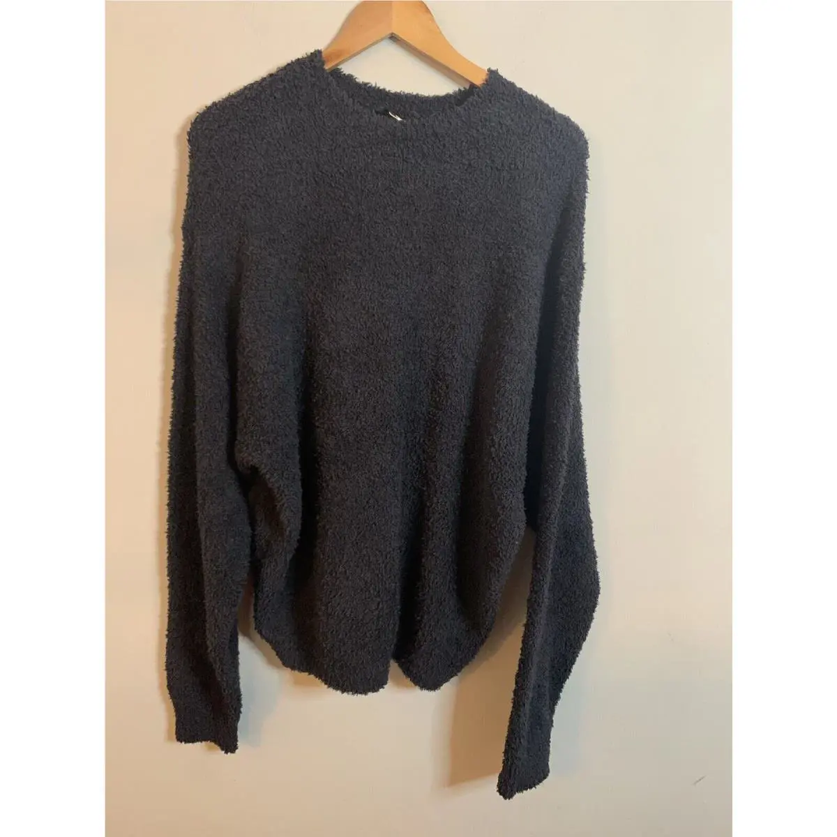 Unisex Cozy Knit Pullover In Onyx Size L/xl by Skims
