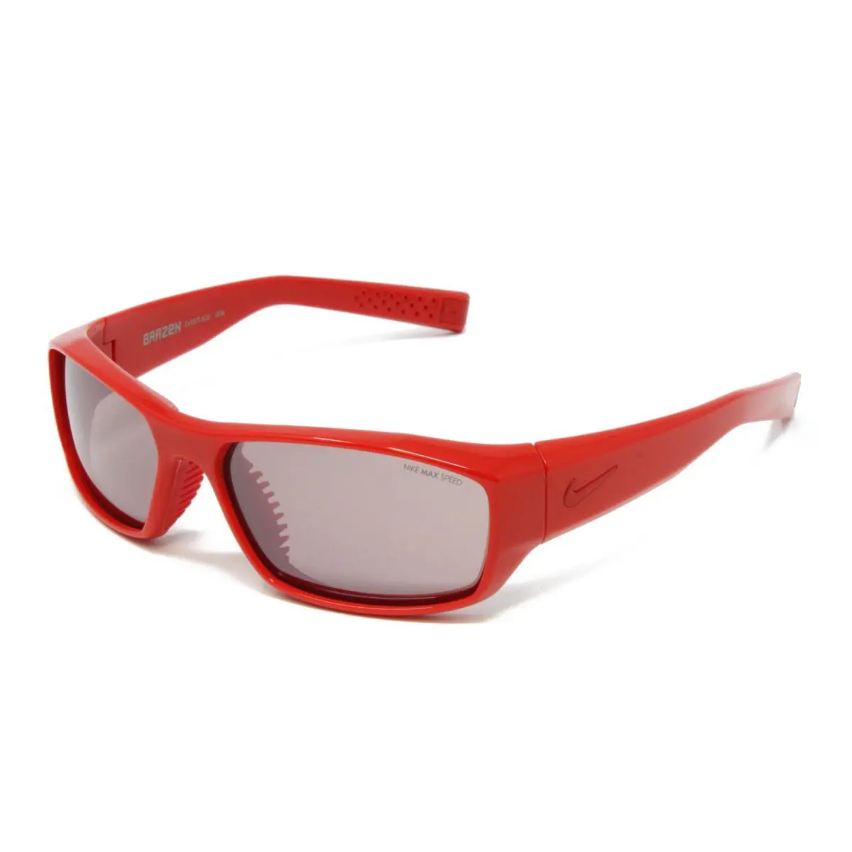 Brazen EV0571 606 Crimson 60mm Mirrored Lens Wrap Sporty Unisex Sunglasses by Nike