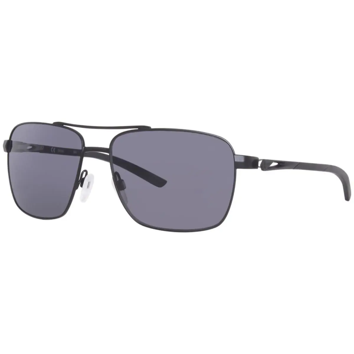 Nike DQ0798 010 Satin Black Club Premiere Sunglasses with Grey Lenses - Satin Black/Dark Grey-010, Frame: Black