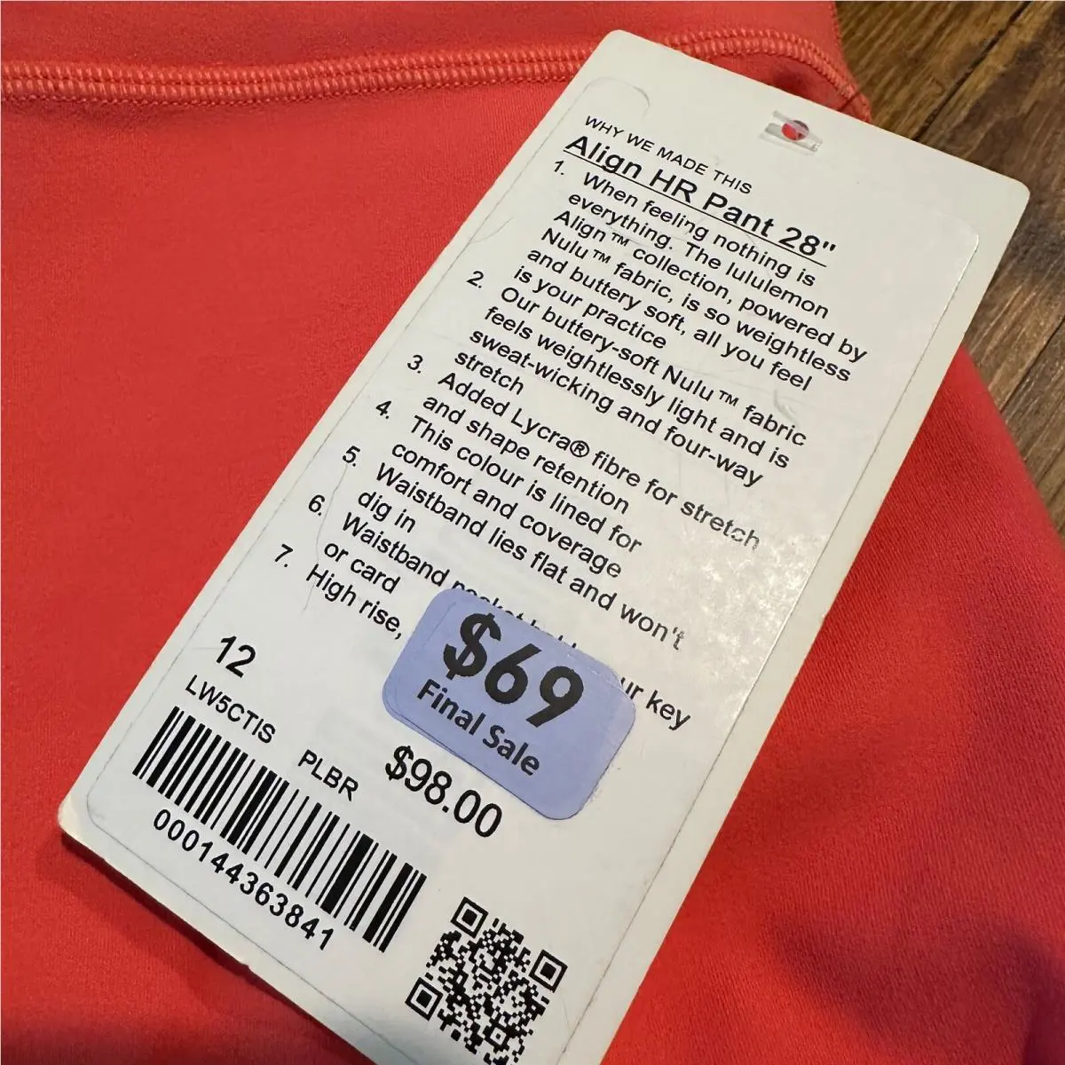 Lululemon clothing - Pink 4